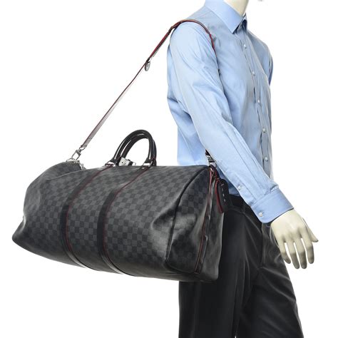 louis vuitton keepall 55 damier graphite replica|louis vuitton sac keepall 55.